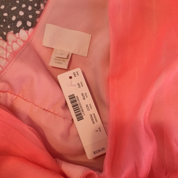 NWT J. Crew Lynette Tulle Dress prom bridal 2 8 - Picture 6 of 8